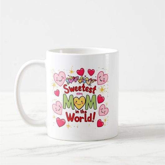 Die süßeste Mama der Welt Kaffeetasse (Links)