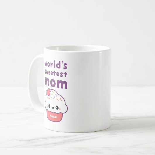 Die süßeste Mama der Welt Kaffeetasse (Vorderseite Links)