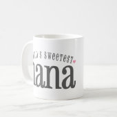 Die süßeste Nana der Welt Kaffeetasse (Vorderseite Links)