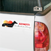 Die süßeste Sache ADOPTIEREN Autoaufkleber (Auf Lkw)
