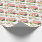 Die süßeste Tante Cupcake Edition Pattern der Welt Geschenkpapier (Ecke)