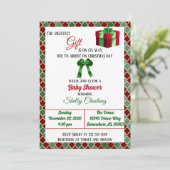 Die süßeste Weihnachtsdusche Einladung (Stehend Vorderseite)