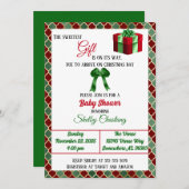 Die süßeste Weihnachtsdusche Einladung (Vorne/Hinten)