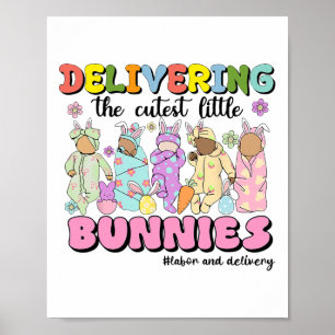 Die süßesten Kaninchen zur Welt bringen Geburts- u Poster
