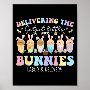 Die süßesten Osterhasen liefern Osterarbeit und En Poster