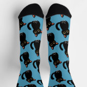 Die süßesten schwarzen Katzensocken als Geschenk f Socken (Oben)