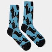 Die süßesten schwarzen Katzensocken als Geschenk f Socken (Rechts)