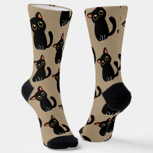Die süßesten schwarzen Katzensocken als Geschenk f Socken
