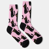 Die süßesten schwarzen Katzensocken als Geschenk f Socken (Rechts)