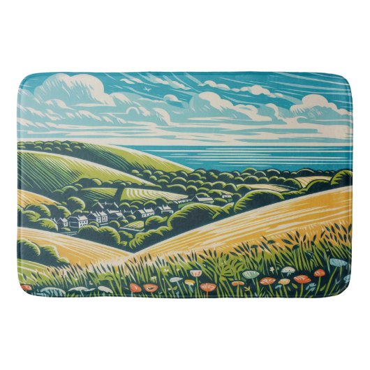 Die Sussex Downs Badematte (Vorderseite)