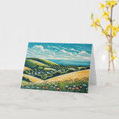 Die Sussex Downs Karte (Gelbe Blume)