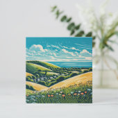 Die Sussex Downs Karte (Stehend Vorderseite)