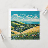 Die Sussex Downs Karte (Vorderseite/Rückseite Beispiel)