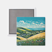 Die Sussex Downs Magnet (Vorderseite/Rückseite)