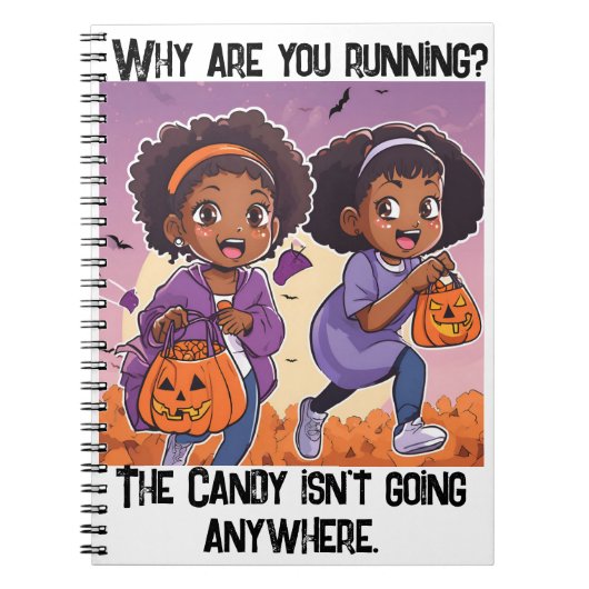 Die Süßigkeiten gehen nirgendwo hin! Notizblock (Vorderseite)