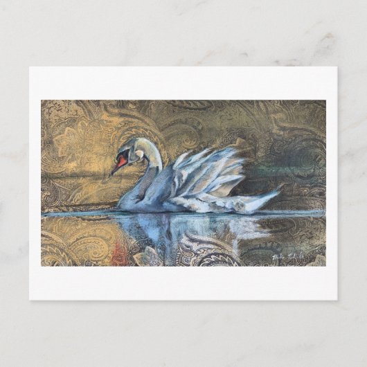 Die Swan-Malerei Postkarte (Vorderseite)