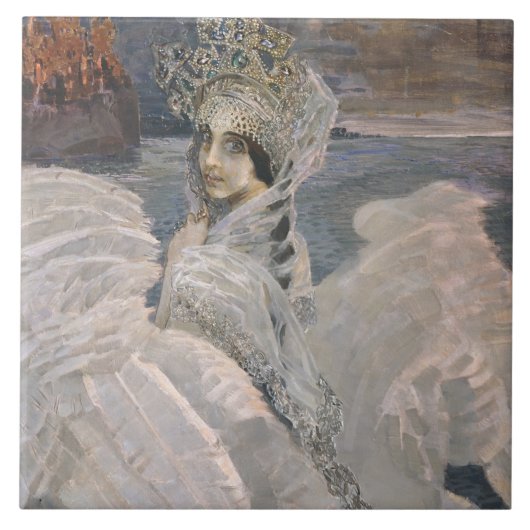 Die Swan Princess Fliese (Vorderseite)