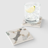 Die Swing in den 1920ern Steinuntersetzer (Seitenansicht)