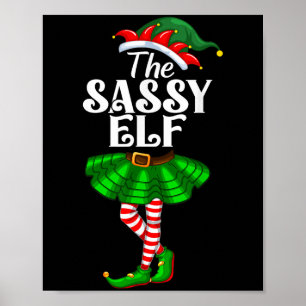 Die Sy Elf Xmas Funny Christmas Matching Familie P Poster