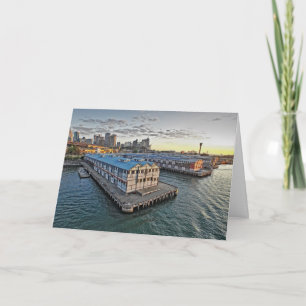 Die Sydney-Pier-australische Stadt-Gruß-Karte Karte