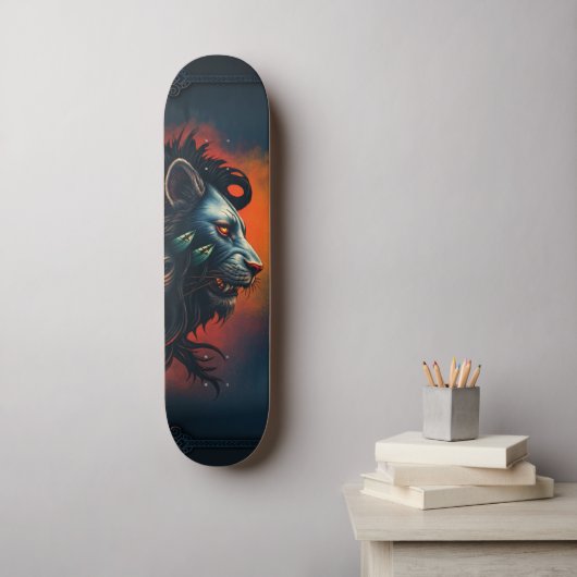 Die Symbiose aus Stärke und Gnade Skateboard (Wandkunst)
