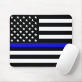 Die symbolische bläuliche Flagge der blauen Linie  Mousepad (Mit Mouse)