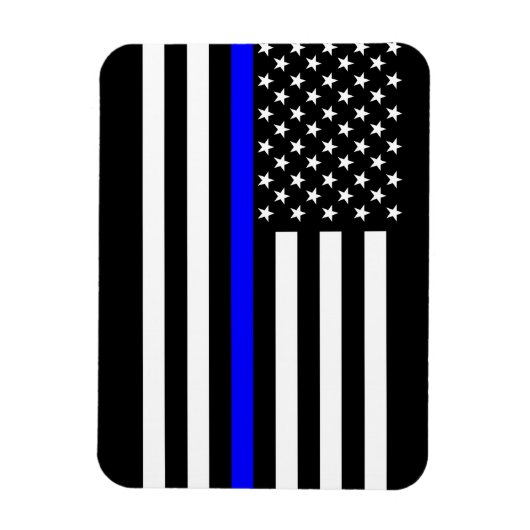 Die symbolische bläuliche Flagge der USA Magnet (Vertikal)