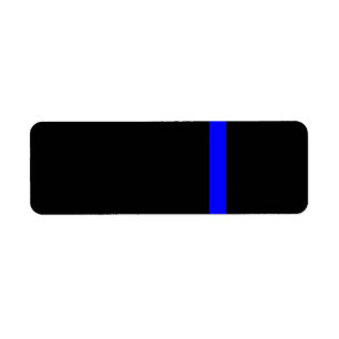Die symbolische dünne blaue Linie auf schwarz