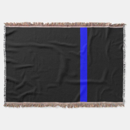 Die symbolische dünne blaue Linie auf schwarz Decke (Vorderseite)