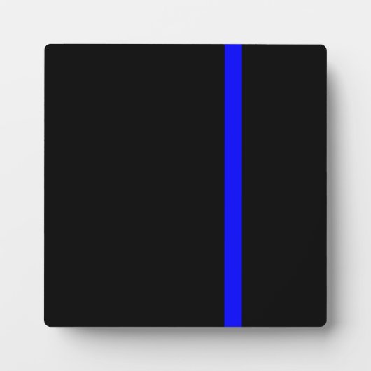 Die symbolische dünne blaue Linie auf schwarz Fotoplatte (Vorderseite)