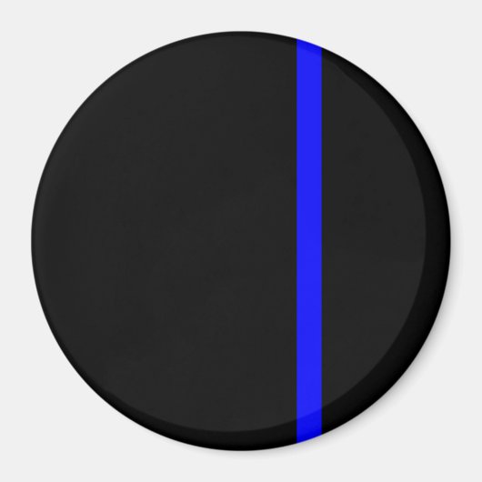 Die symbolische dünne blaue Linie auf schwarz Magnet (Vorne)