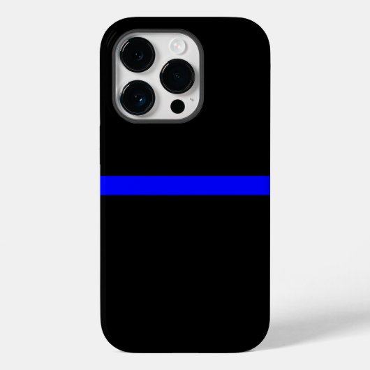 Die symbolische dünne blaue Linie auf solidem Schw Case-Mate iPhone Hülle (Rückseite)