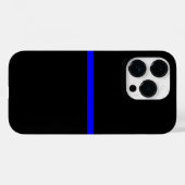 Die symbolische dünne blaue Linie horizontal schwa Case-Mate iPhone Hülle (Rückseite (Horizontal))