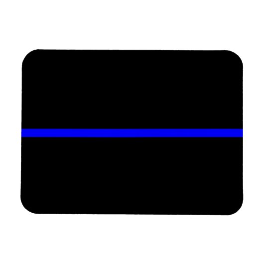 Die symbolische dünne blaue Linie horizontal schwa Magnet (Horizontal)