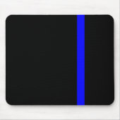 Die symbolische dünne blaue Linie vertikal Mousepad (Vorne)