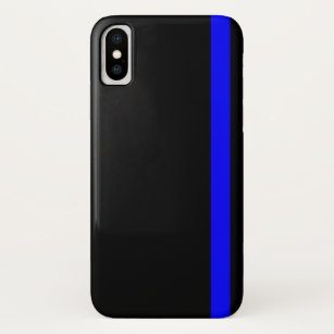 Die symbolische dünne blaue Linie vertikal schwarz Case-Mate iPhone Hülle