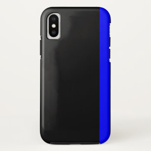 Die symbolische dünne blaue Linie vertikal schwarz Case-Mate iPhone Hülle
