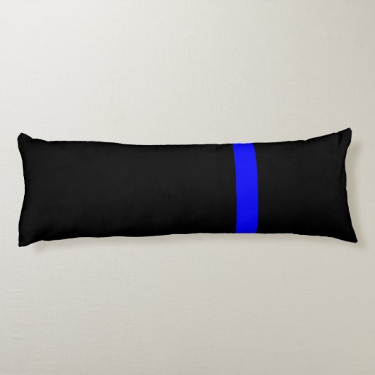 Die symbolische dünne blaue Linie vertikal Seitenschläferkissen (Rückseite)