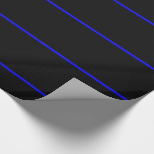 Die symbolische dünne Blue Line-Grafik Geschenkpapier (Ecke)