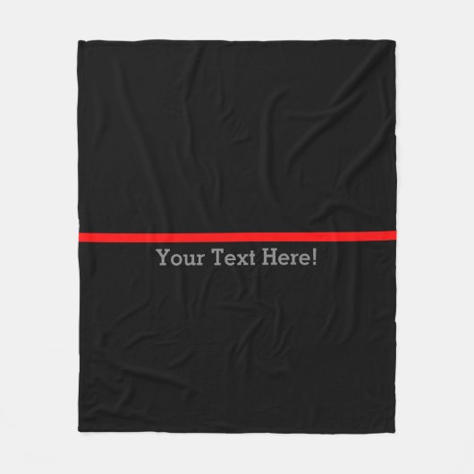 Die symbolische dünne rote Linie personifizieren Fleecedecke (Vorderseite)