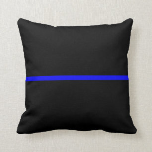 Die symbolische Thin Blue Line-Anweisung Kissen