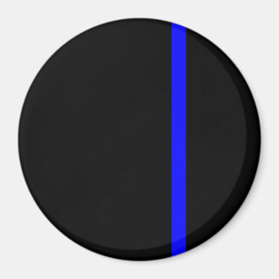 Die symbolische Thin Blue Line auf schwarz Magnet