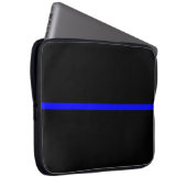 Die symbolische Thin Blue Line Aussage Laptopschutzhülle (Vorne Rechts)