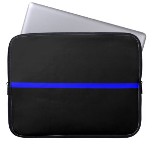 Die symbolische Thin Blue Line Aussage Laptopschutzhülle