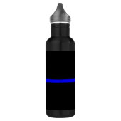 Die symbolische Thin Blue Line Grafik Edelstahlflasche (Links)