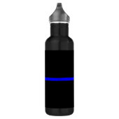 Die symbolische Thin Blue Line Grafik Edelstahlflasche (Rechts)