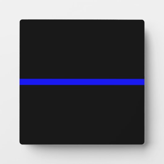 Die symbolische Thin Blue Line Grafik Fotoplatte (Vorderseite)