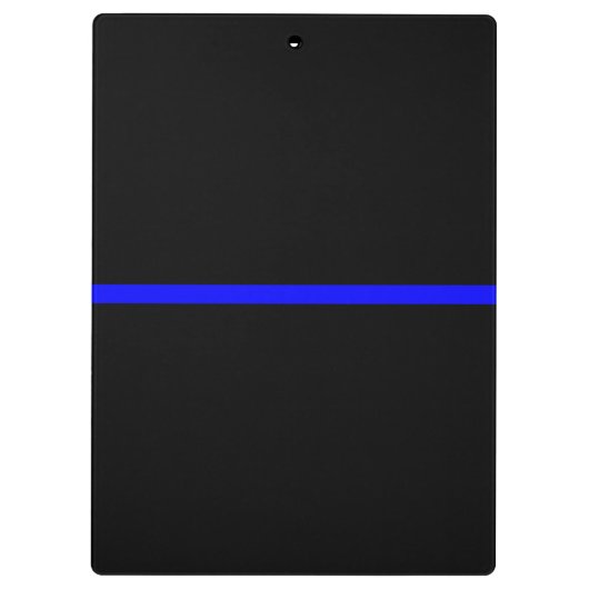 Die symbolische Thin Blue Line Grafik Klemmbrett (Rückseite)