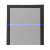 Die symbolische Thin Blue Line Grafik Notizblock (Vorderseite)