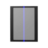 Die symbolische Thin Blue Line Grafik Notizblock (Rotiert)